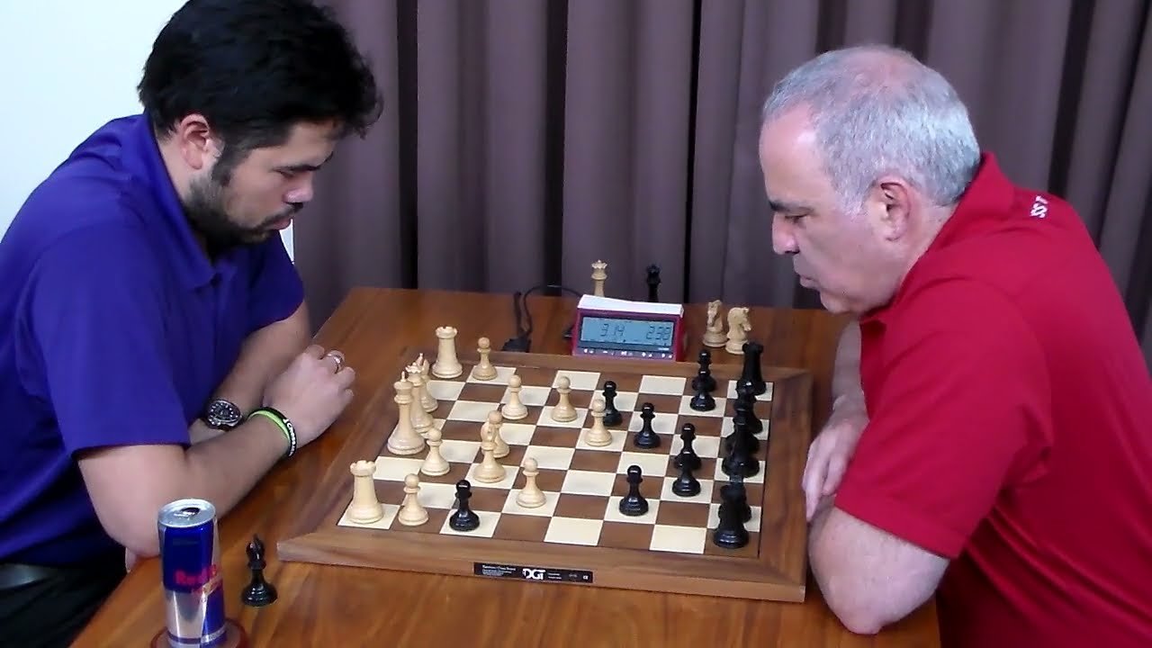 Hikaru Nakamura vs Garry Kasparov - St Louis Blitz 2017
