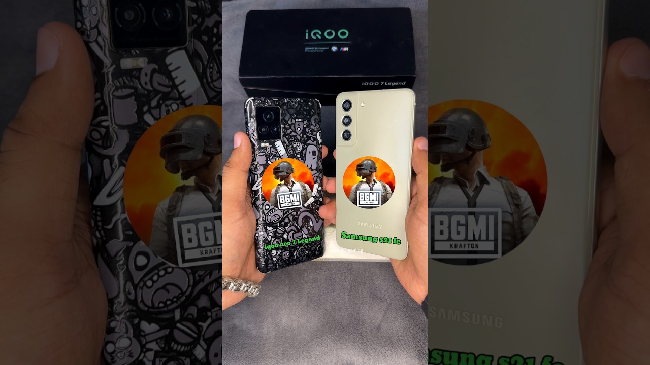 iqoo 7 vs s21 fe Bgmi Test #pubgmobile #pubg #bgmi #shortsfeed #shorts #gaming