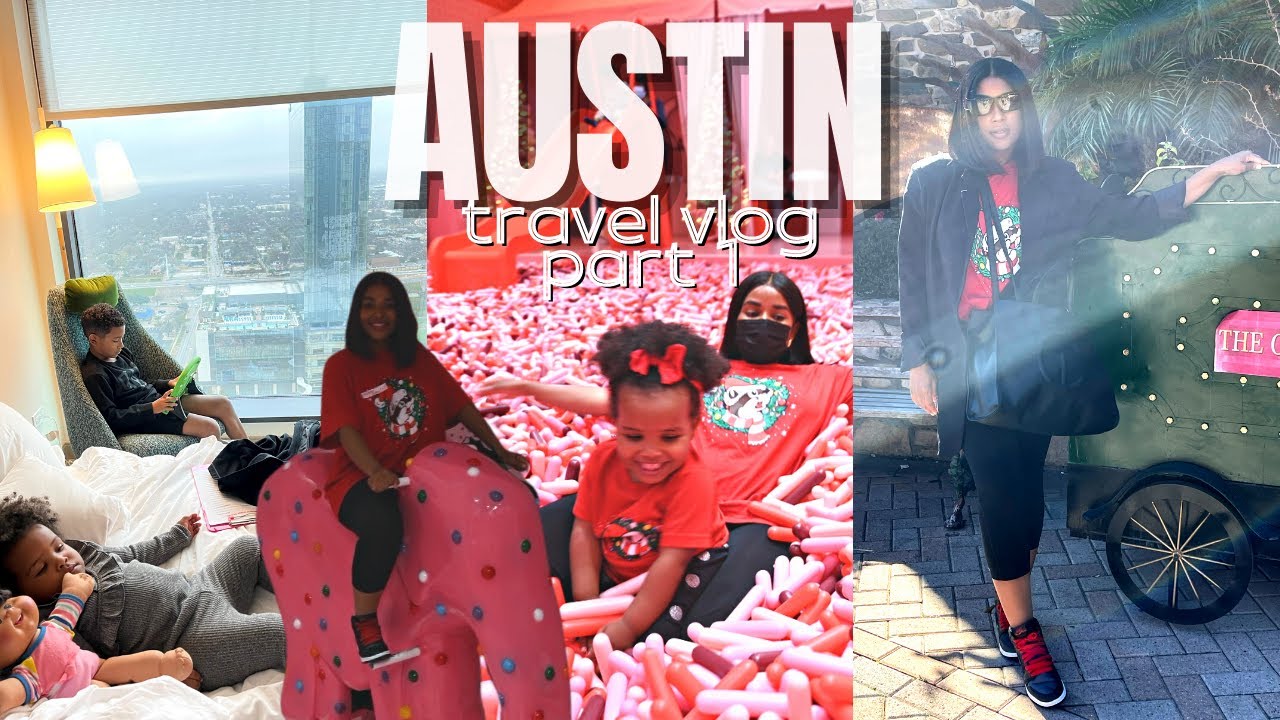 PT 1 AUSTIN TRAVEL VLOG- THINGS TO DO AUSTIN TX WITH KIDS, MUSEUM OF ICE CREAM | AESTHETIC