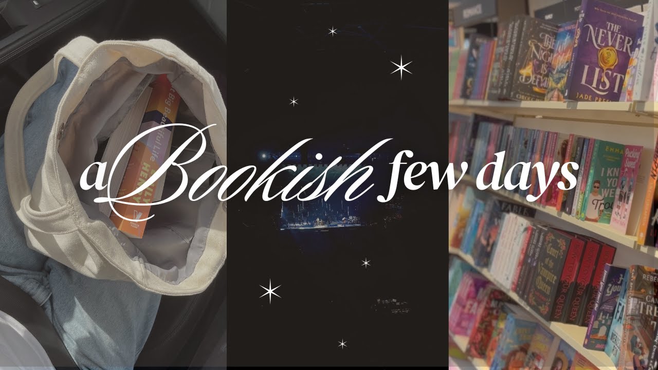 a bookish few days 🌊🤍📖🕯 (book club, new releases, hans zimmer, etc)