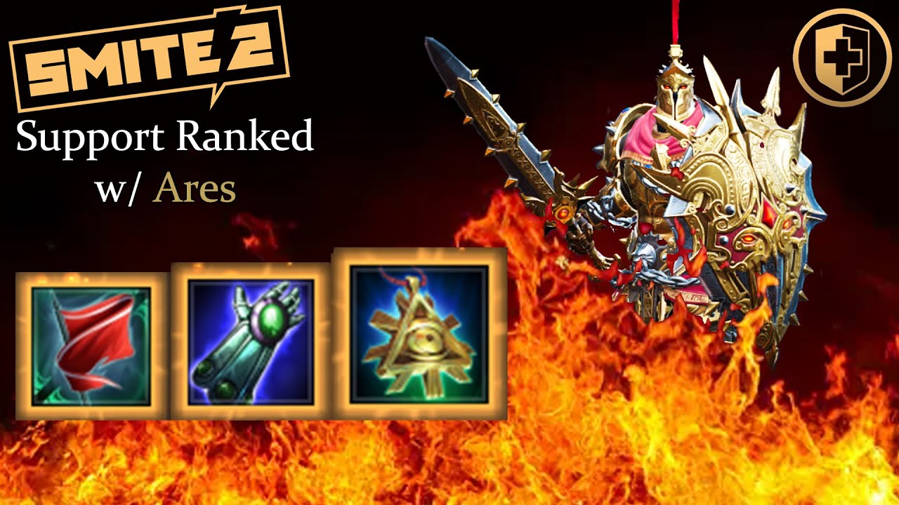 Smite 2: Ares Support Ranked (Climb to Deity)