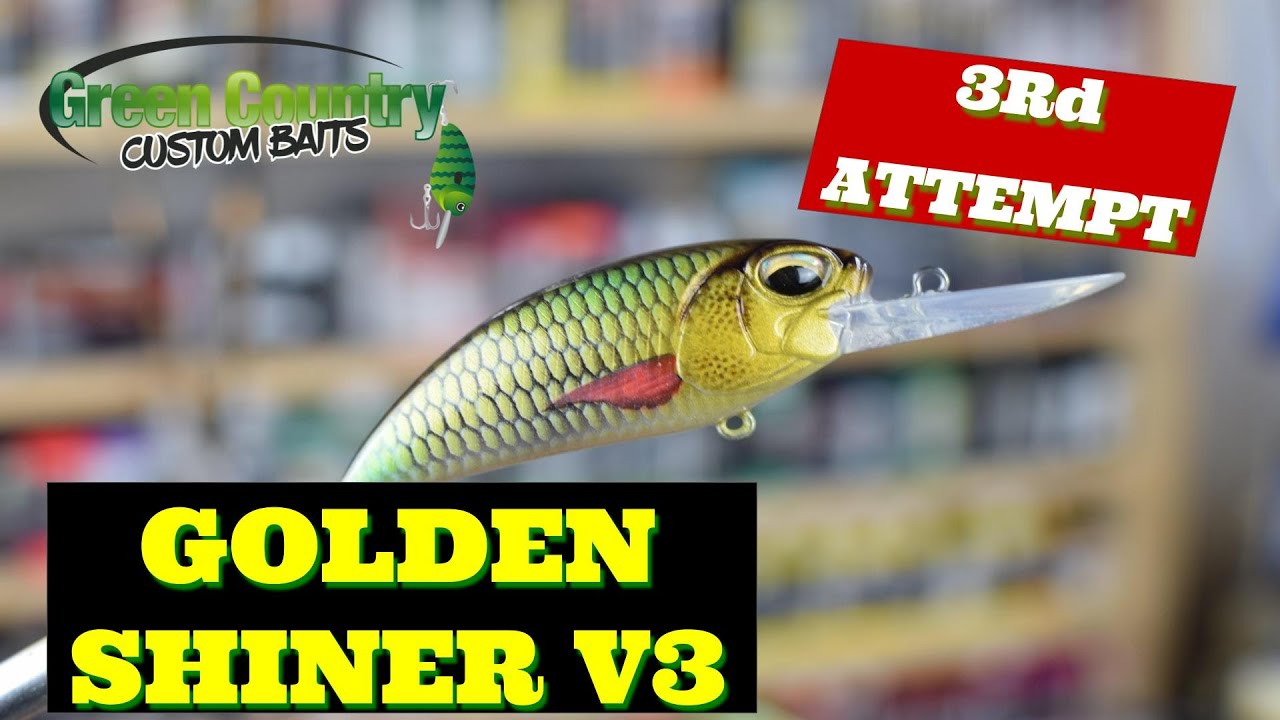 Custom Painting Crankbaits-- Developing the Golden shiner part 3