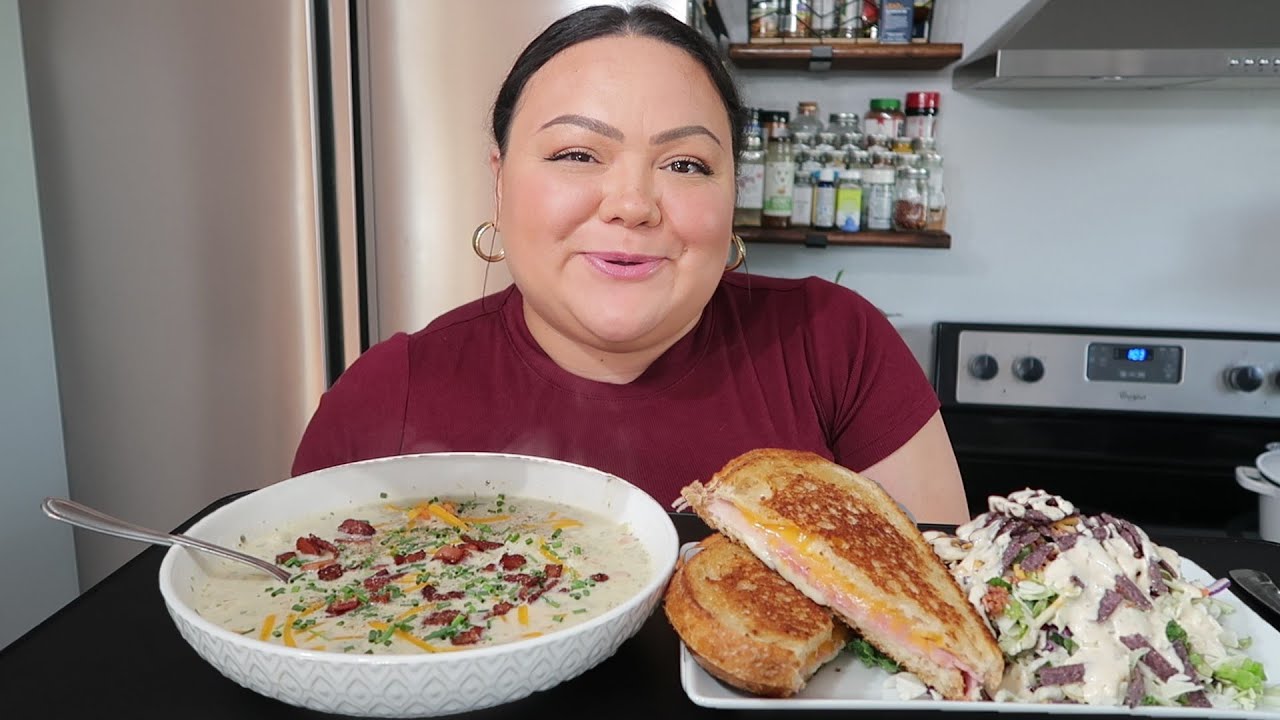 Готовь и ешь со мной: картофельный суп мукбанг