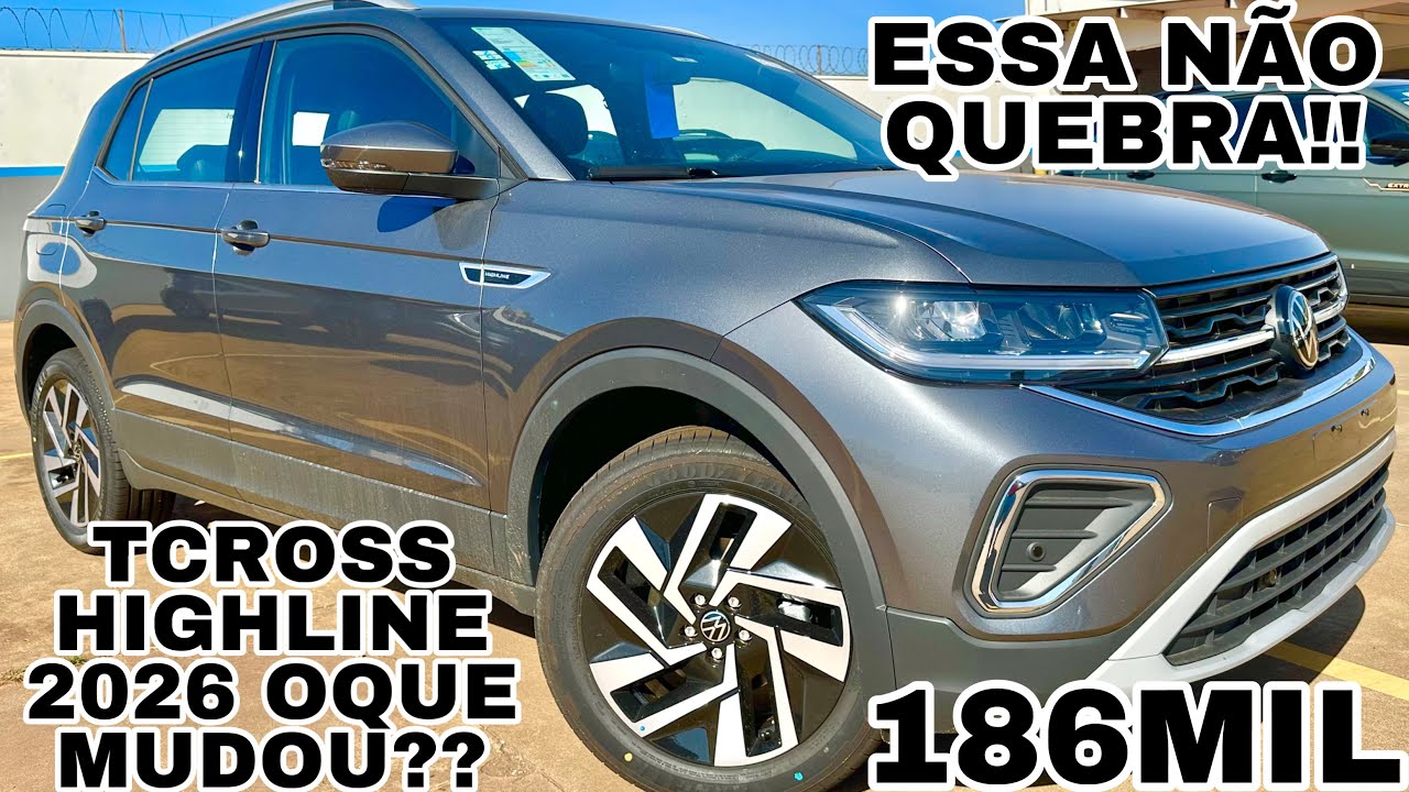 NOVA VOLKSWAGEN TCROSS HIGHLINE 2026 EM DETALHES | GANHOU UM ITEM PEDIDO POR TODOS CONFIRA!!