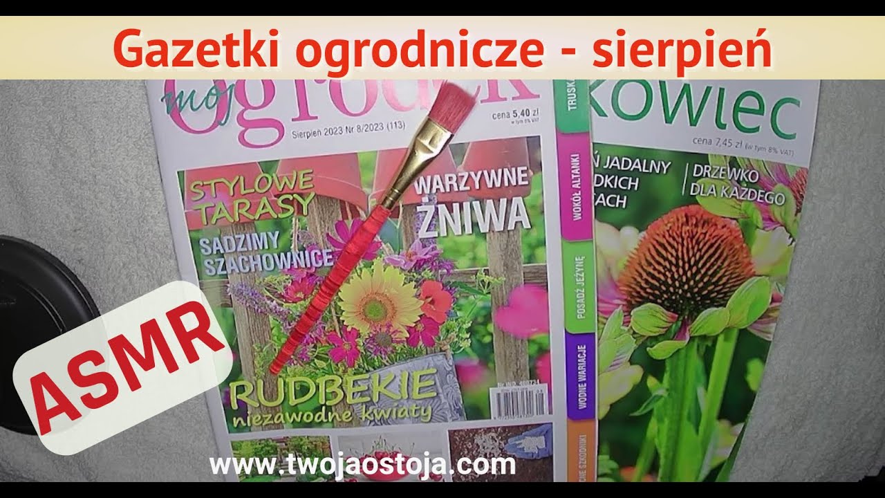 🌼ASMR PL - 🌷page turning/newspaper turning/szelest gazety/żucie gumy/szept/whisper/chewing gum🌺