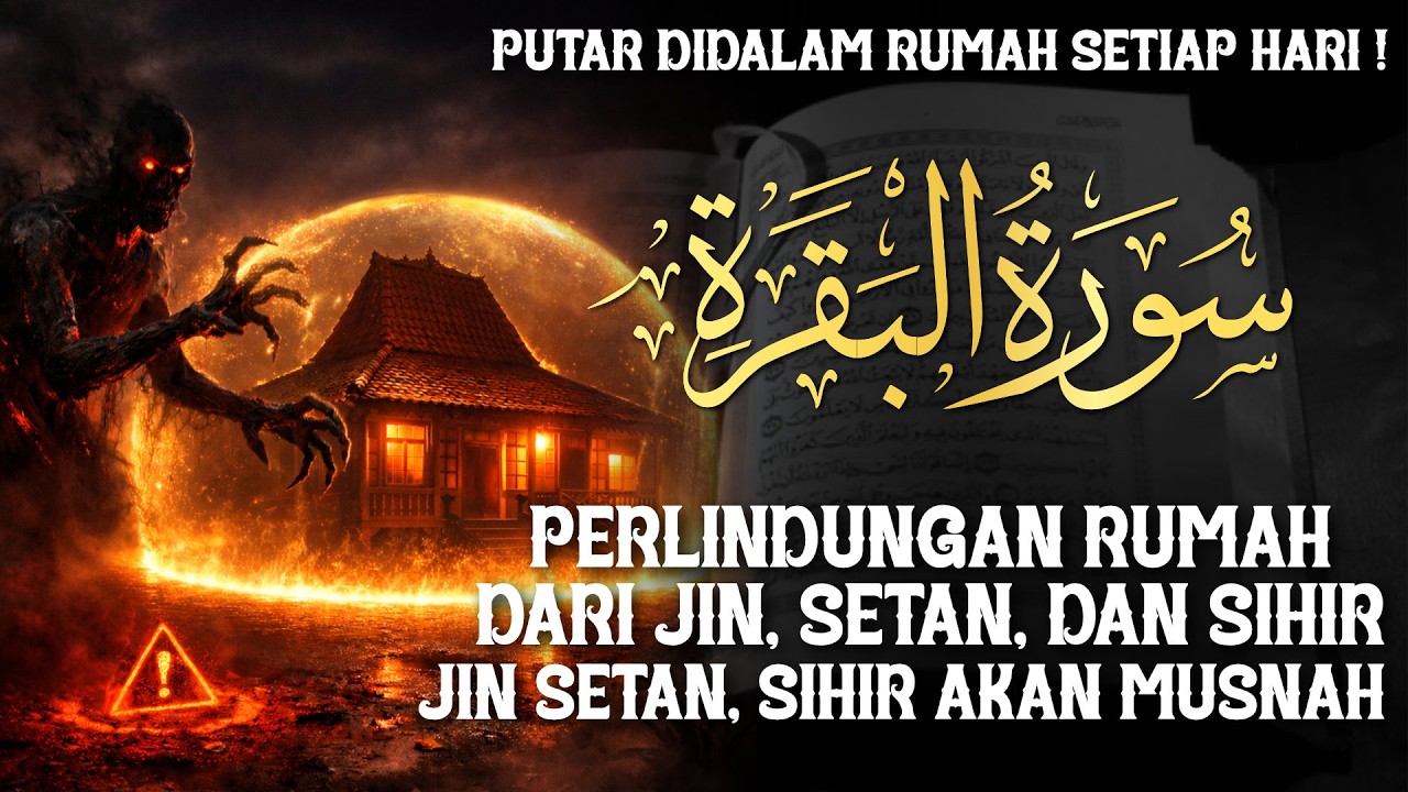 AL-BAQARAH FULL | PUTAR TIAP HARI ! MENGUSIR SETAN, JIN & SIHIR DIDALAM RUMAH DAN PAGAR DIRI !