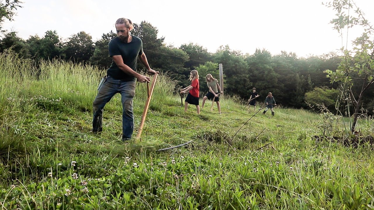 We Did This All By Hand || Making Hay With Scythes