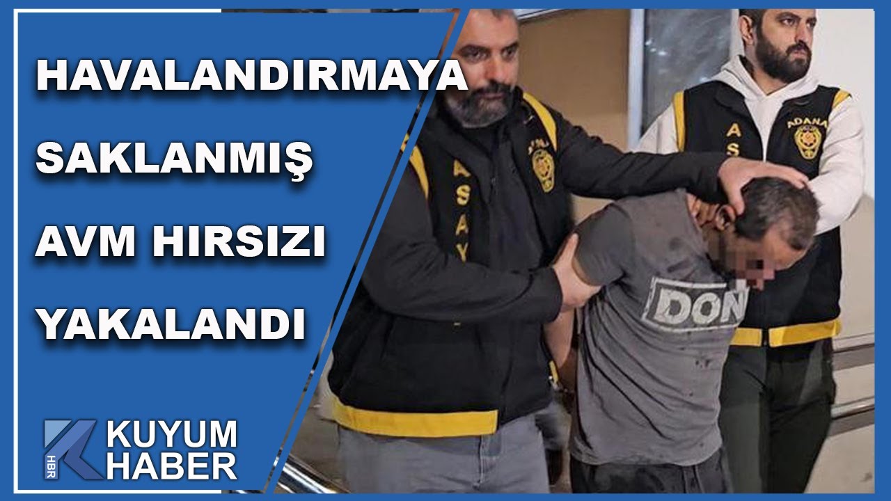AVM'de Kuyumcuyu Soyan Hırsız 3 Gün Sonra Havalandırmadan İnince Yakalandı