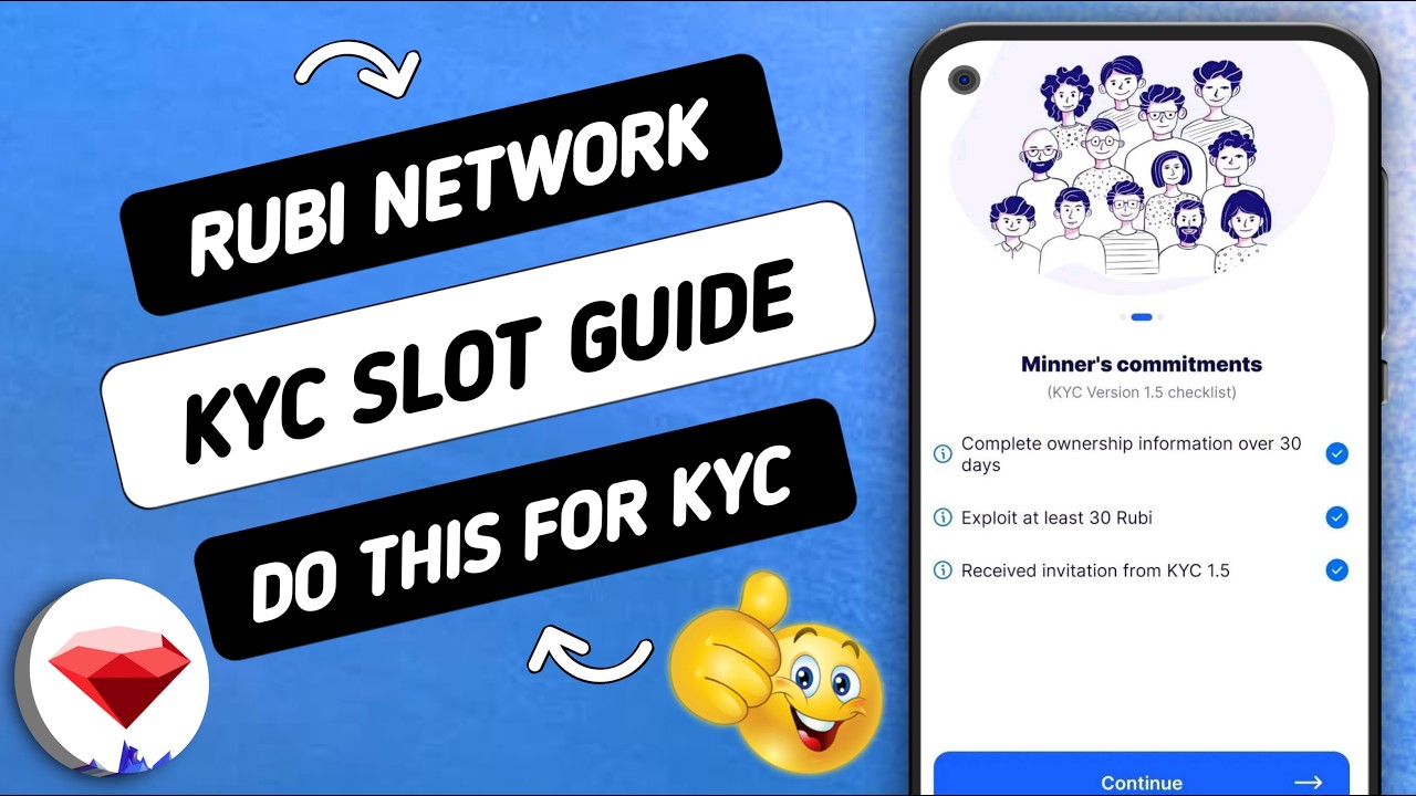 Обновление информации о процедуре KYC в Rubi Network: что нужно сделать, чтобы получить слот KYC.