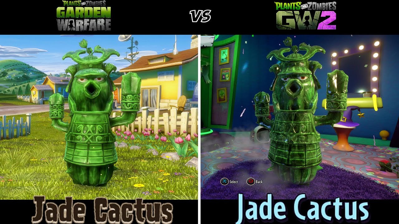 *ALL CACTUS COMPARISON* - Plants vs Zombies GW / GW2