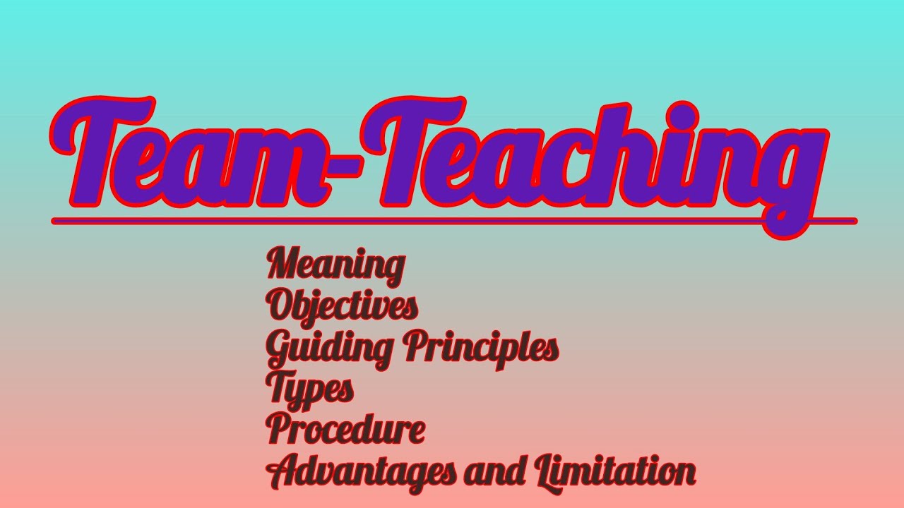Team Teaching strategy,, strategies of Teaching #bed #med notes