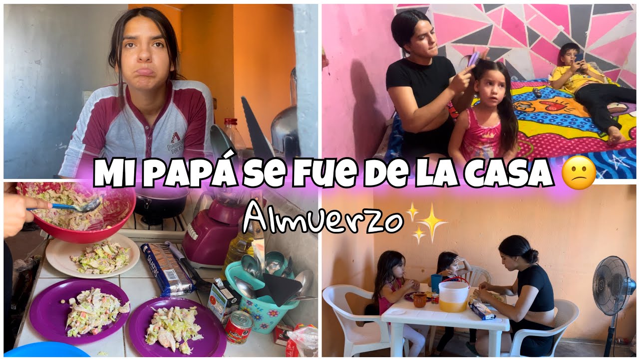 Almuerzo🥗/ mi papá se fue 🥺/ YouTube no me quiere pagar 💸😕#mamade3 #mamájoven