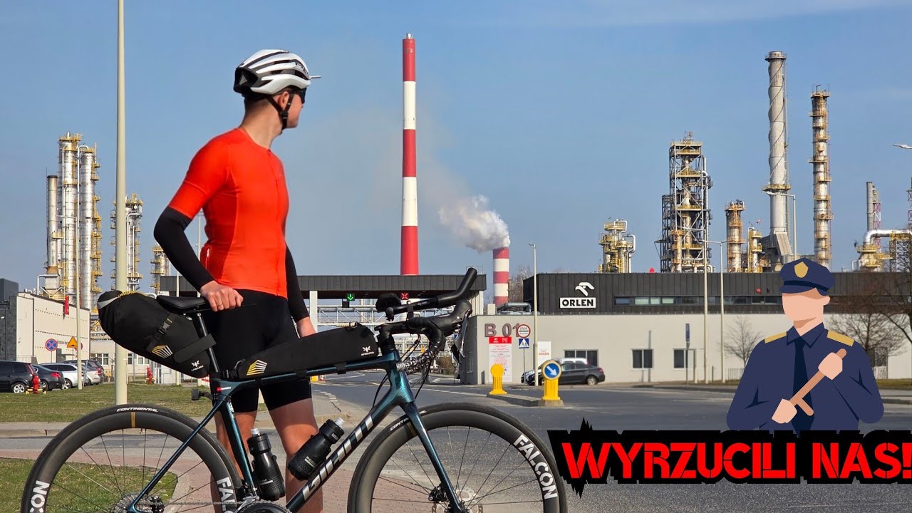 390 km ROWEREM z KATOWIC do PŁOCKA - Ochrona ORLEN zakazała mi nagrywać ☹️ Ultrakolarstwo