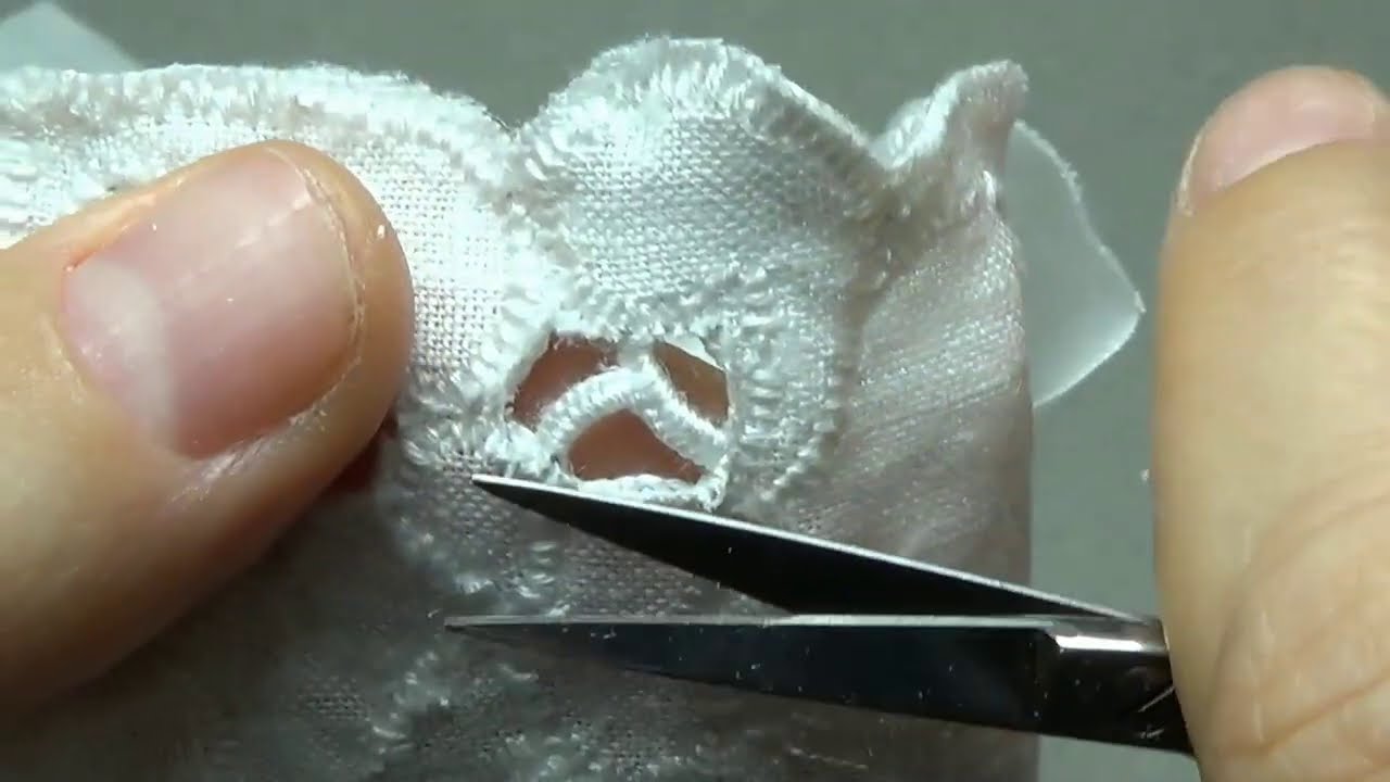 Punto intaglio: ritagliamo la stoffa e vediamo i risultati!!!!