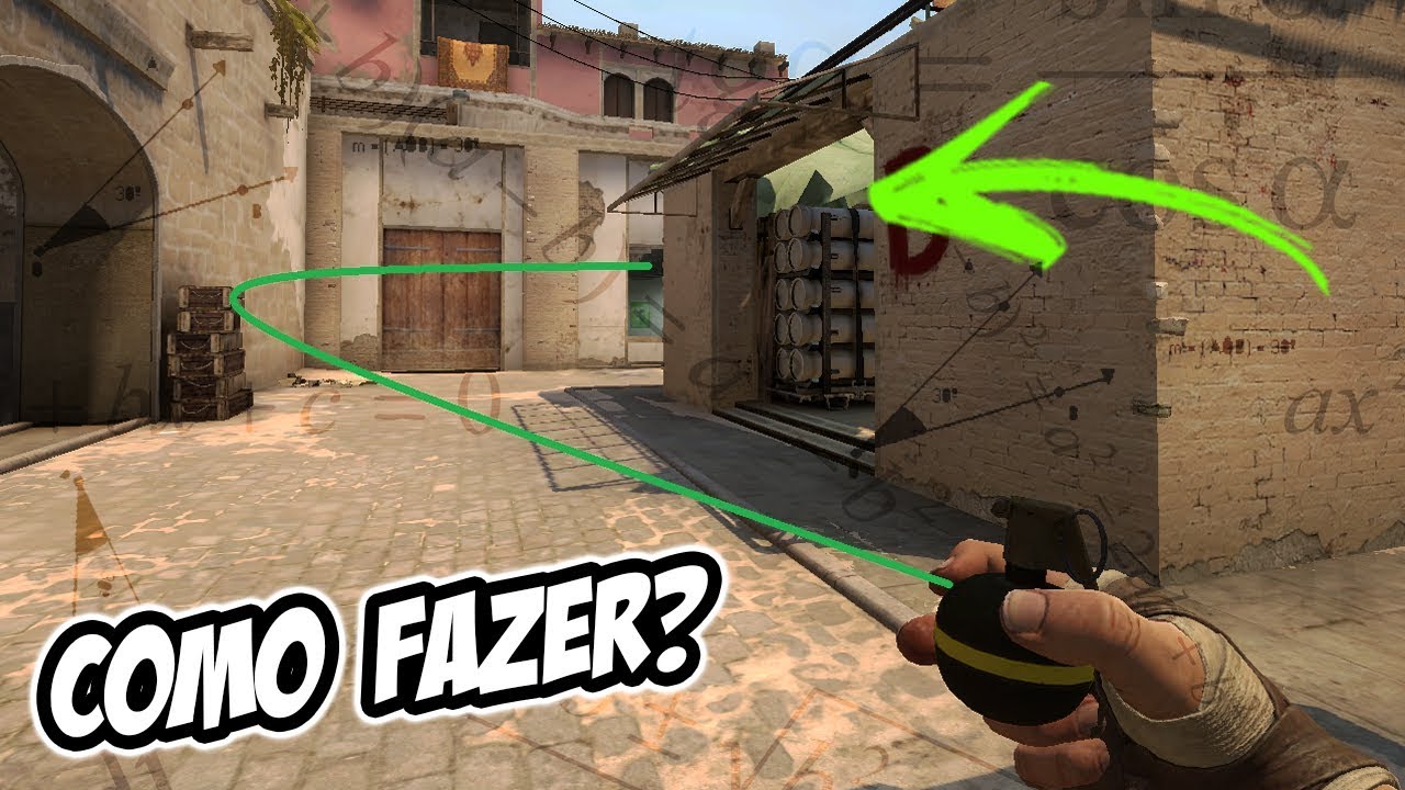 Como fazer a GRANADA com CURVA no CSGO (Trigonométrica de trivela)