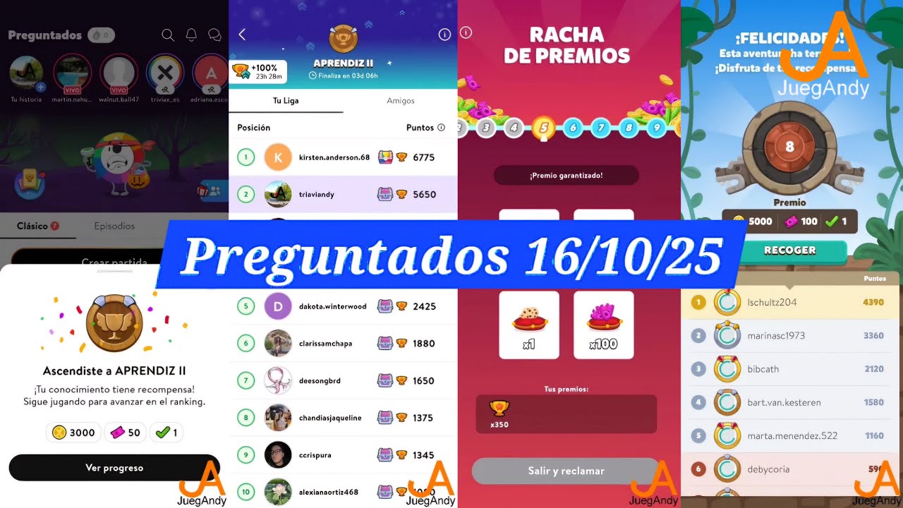 Jugando al Preguntados 16/10/.25 Participa➡️ 