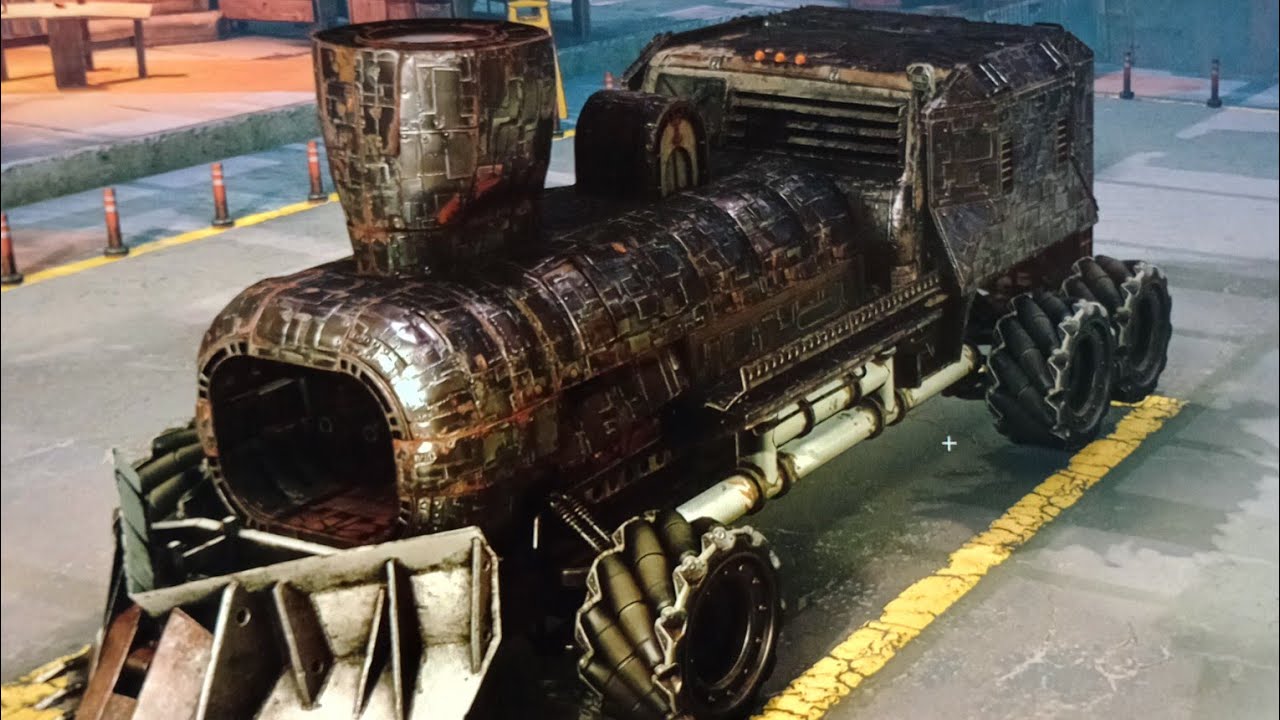 CrossOut building a train 