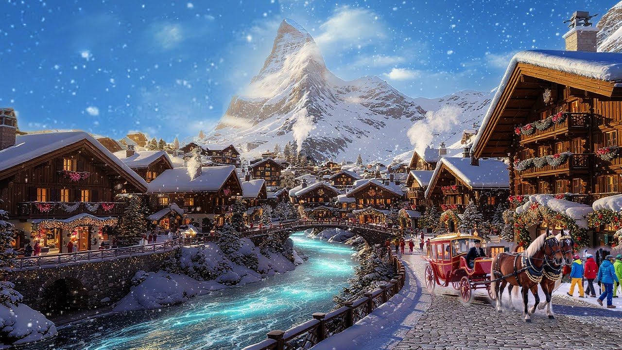 ZERMATT ON DECEMBER 25th 🎄 Pure Christmas Beauty in the Swiss Alps 🇨🇭