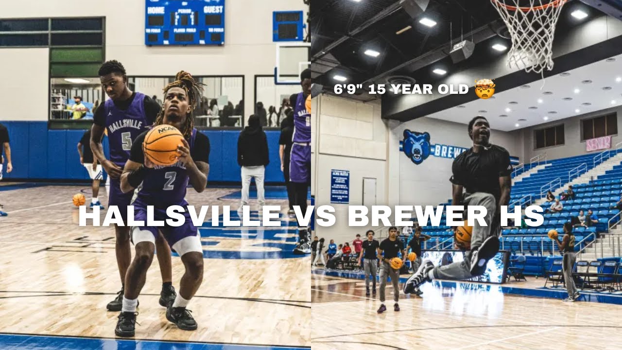 REFS WERE BLOWING THE WHISTLE ALL GAME!! | Hallsville HS VS Brewer HS Highlights