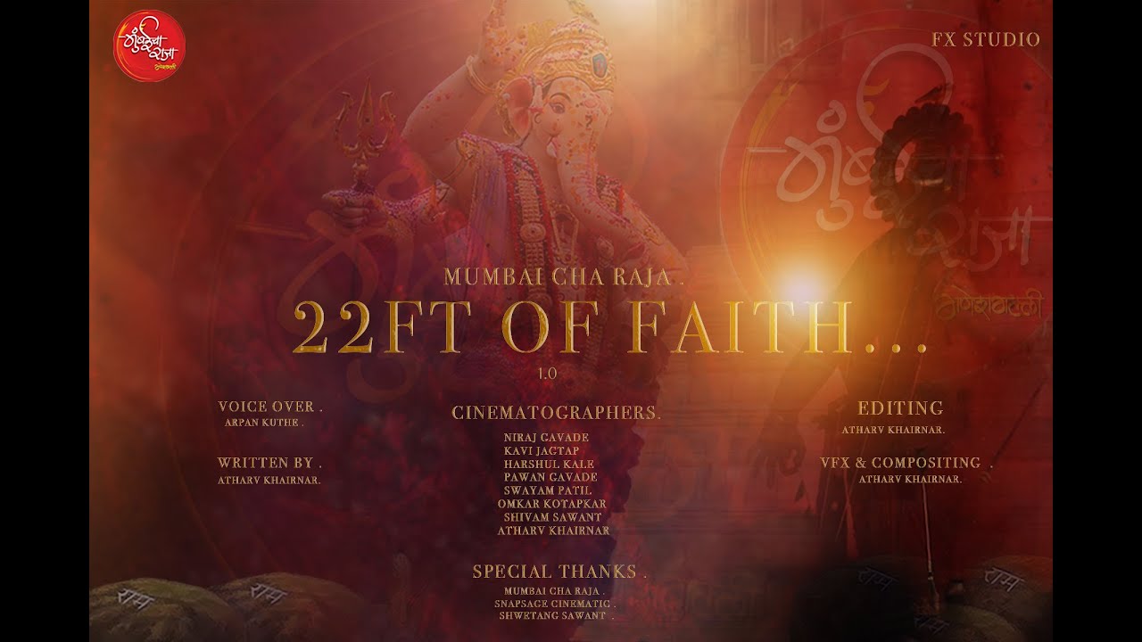 22 Ft.Of Faith || Mumbai Cha Raja 2025 Visarjan || Fx Studio||