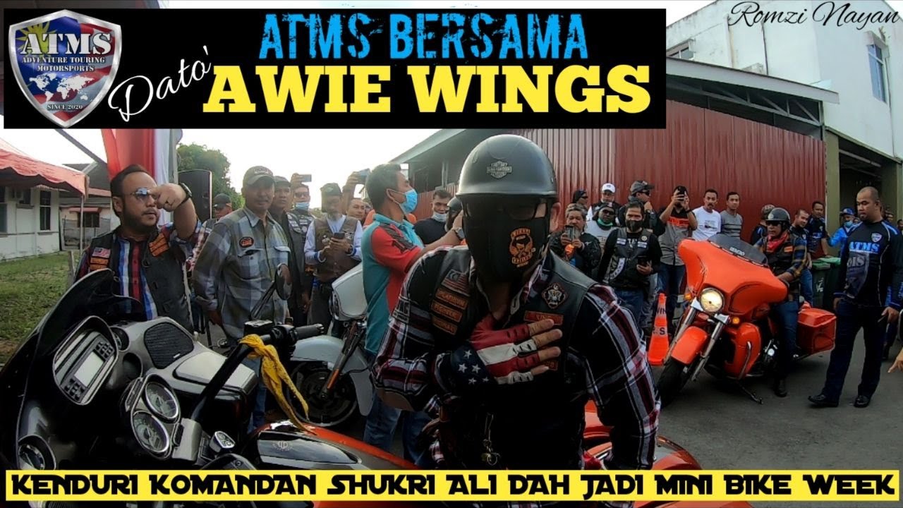 ATMS BERSAMA AWIE WINGS BIKERS KENTAL DI MAJLIS KOMANDAN SHUKRI ALI HAPPENING UMPAMA MINI BIKE WEEK