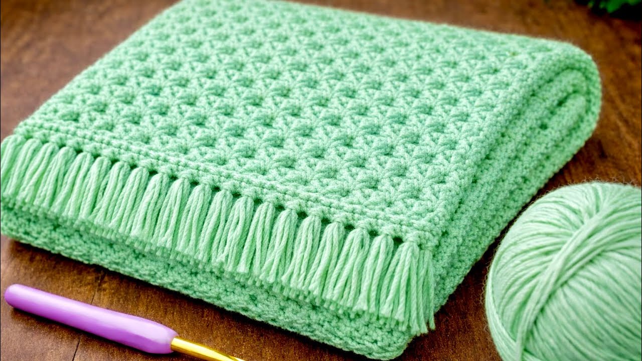 A Blanket in 3 Days! You've Never Seen Such an Easy and Beautiful Crochet Pattern