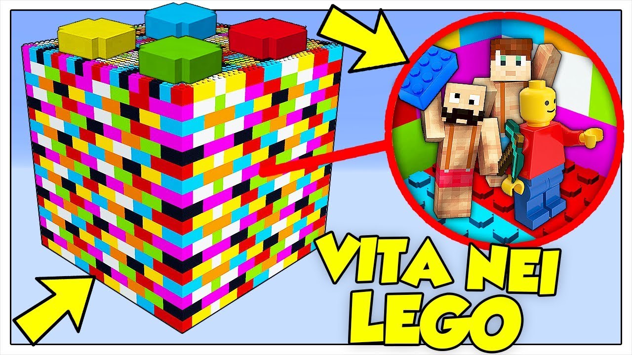 SI PUÒ SOPRAVVIVERE IN UN CUBO DI LEGO? - Minecraft ITA