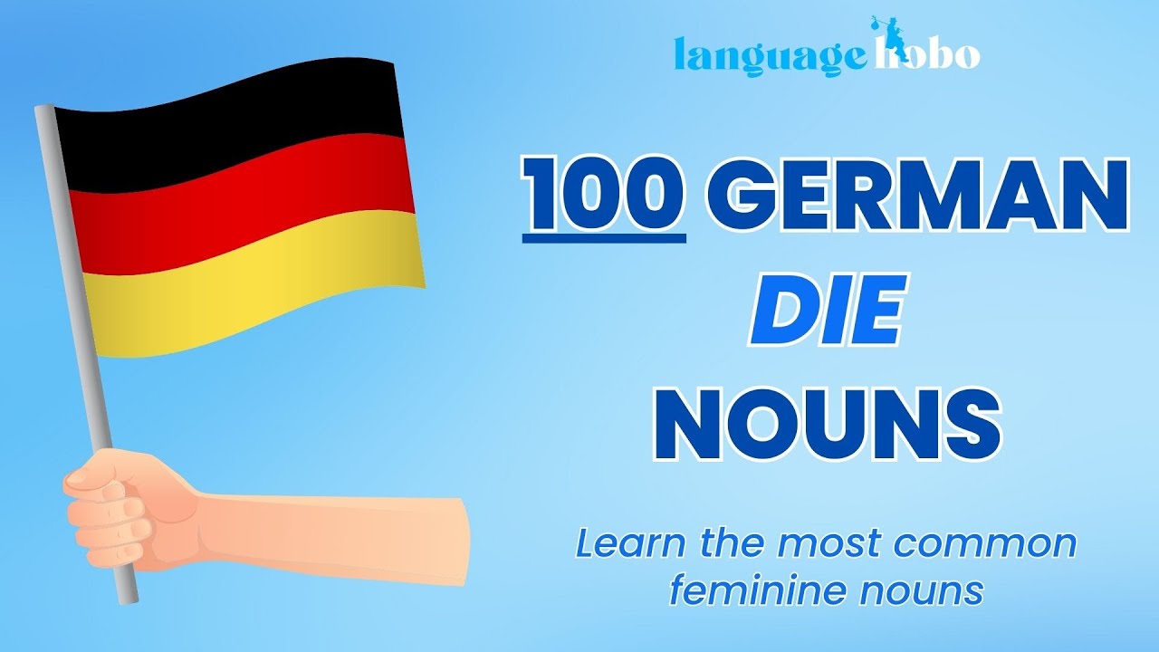 Learn German Nouns with Articles/Genders | 100 Most Common 