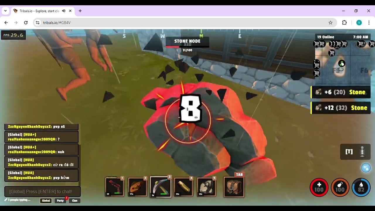 Tribal.io pvp 2vs2 (WEGG noobs) and kill pirate