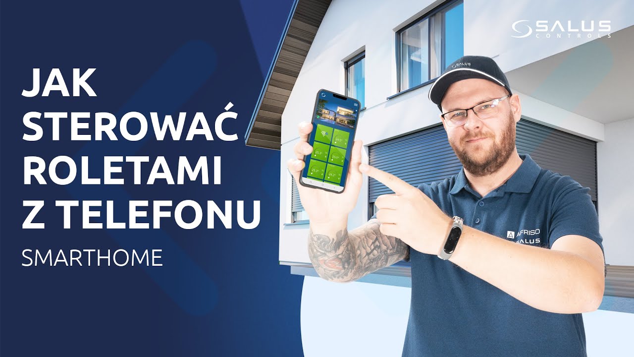 Sterowanie roletami przy pomocy RS600 i aplikacji Salus Premium Lite