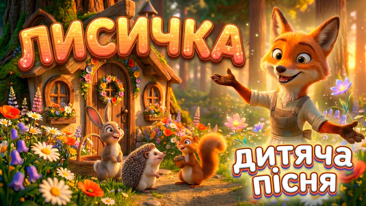Я Лисичка, Я Сестричка 🦊 | Українська народна дитяча пісня для малюків | Дитячі пісні