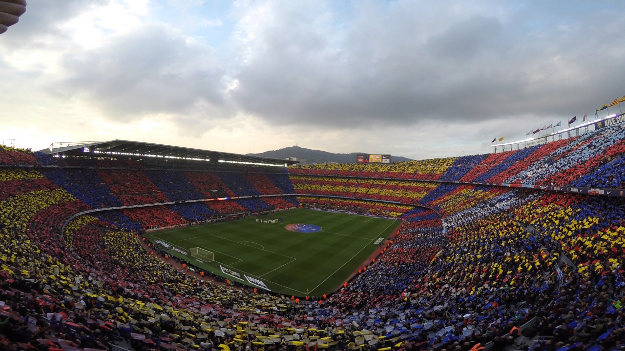Amazing FC Barcelona Anthem at Camp Nou for El Clasico December 3 2016 Barcelona vs Real Madrid