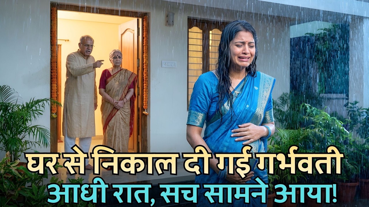 6 महीने की गर्भवती पत्नी को पति-सास ने घर से निकाला—आधी रात की दस्तक ने सब बदल दिया!