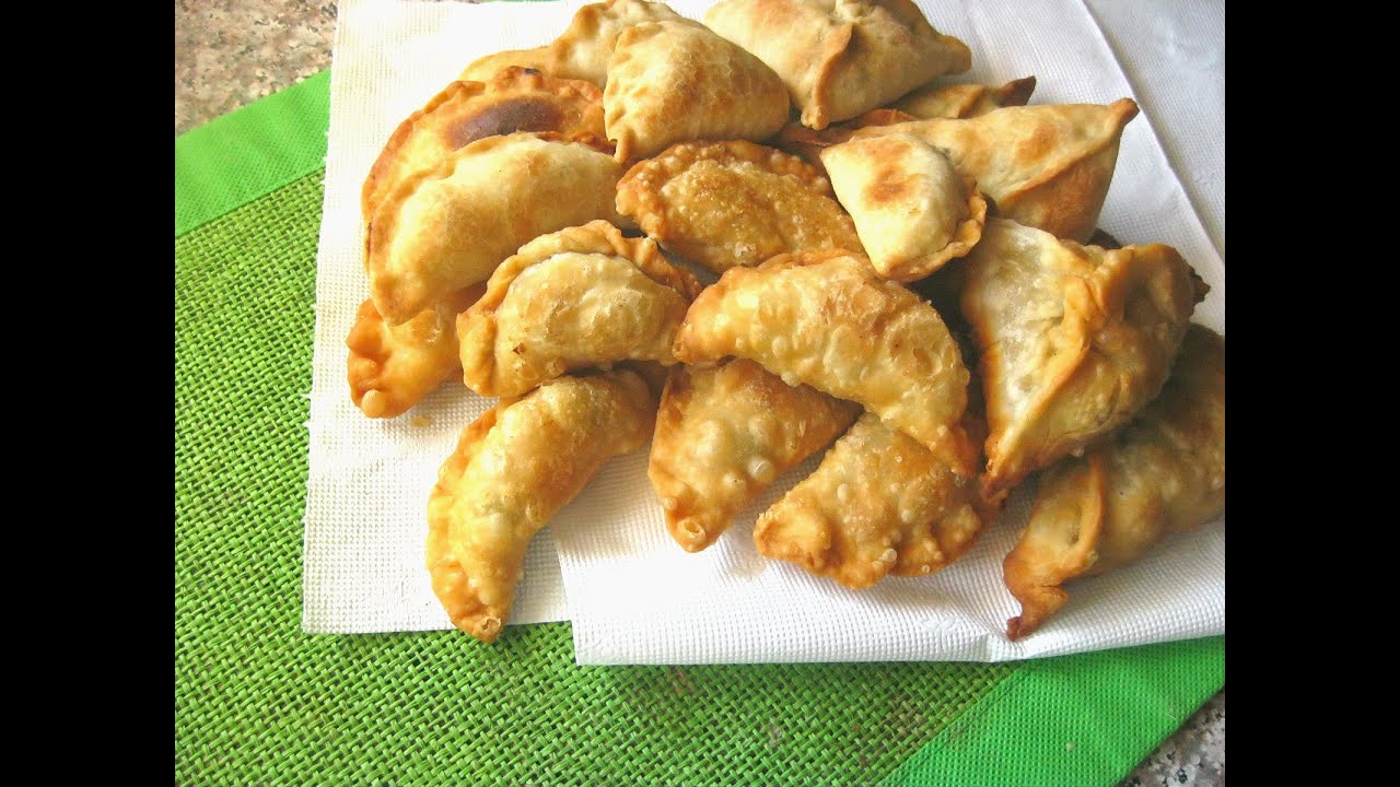 ДОМАШНЯЯ САМБУСА. SAMBOUSA HOMEMADE Арабские хрустящие жареные пирожки с мясом и с овощами
