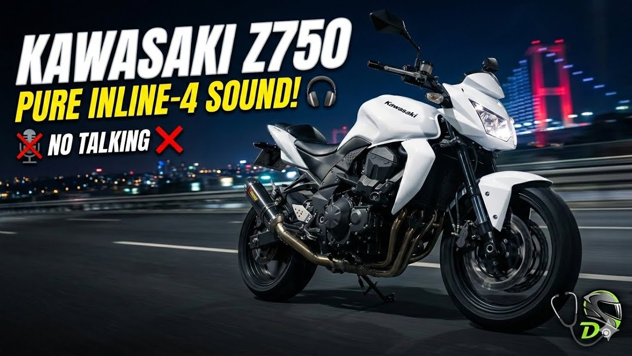 Screaming Inline-Four! Kawasaki Z750 City Ride | 4K ASMR