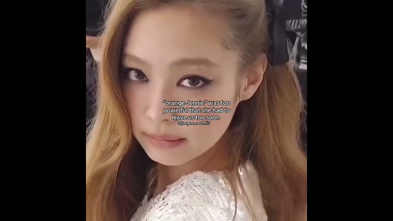 Jennie in her orange haair era💅