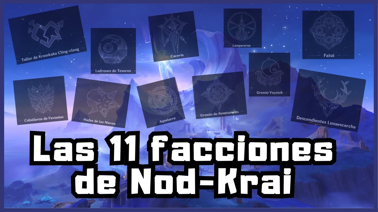 Las 11 Facciones de Nod-Krai | Genshin impact [Loquendo]