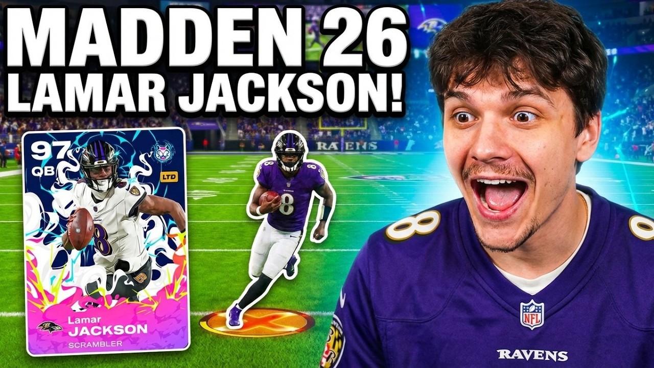 Как получить БЕСПЛАТНОГО Ламара Джексона с рейтингом 97 в Madden NFL 26 Ultimate Team!