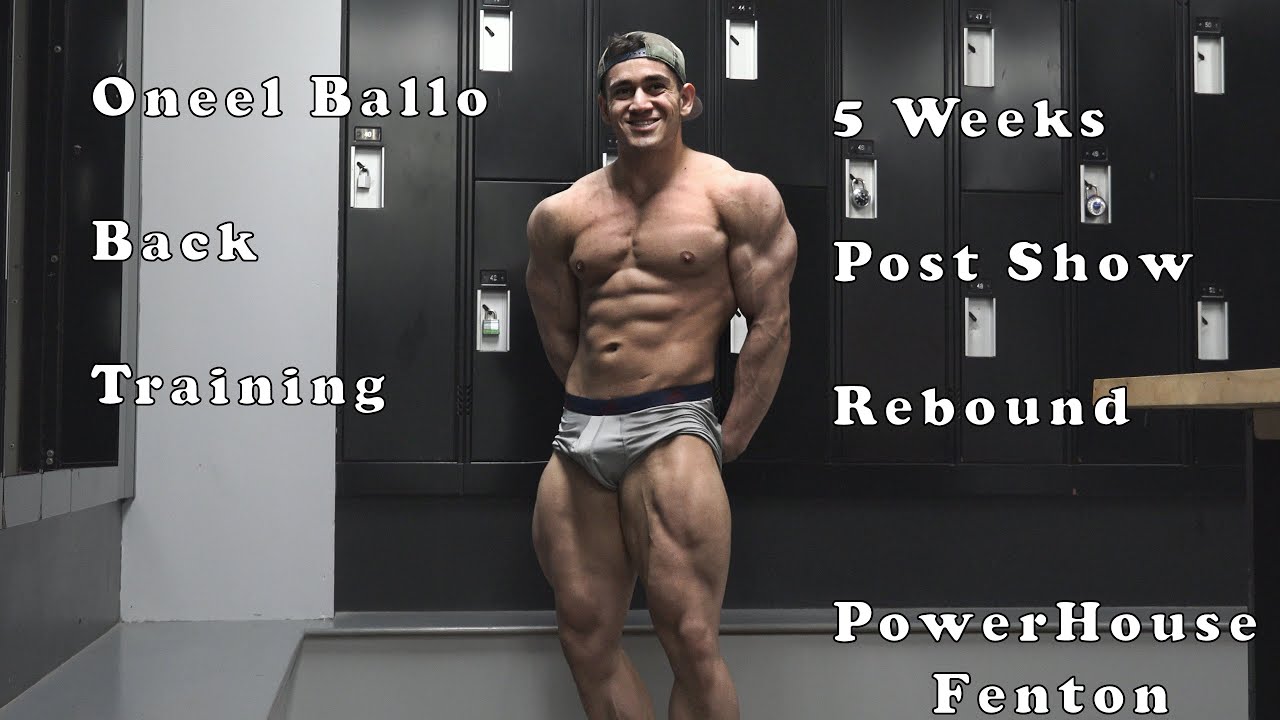 19 Year Old Bodybuilder Oneel Ballo Back Training 5 Weeks Post Show