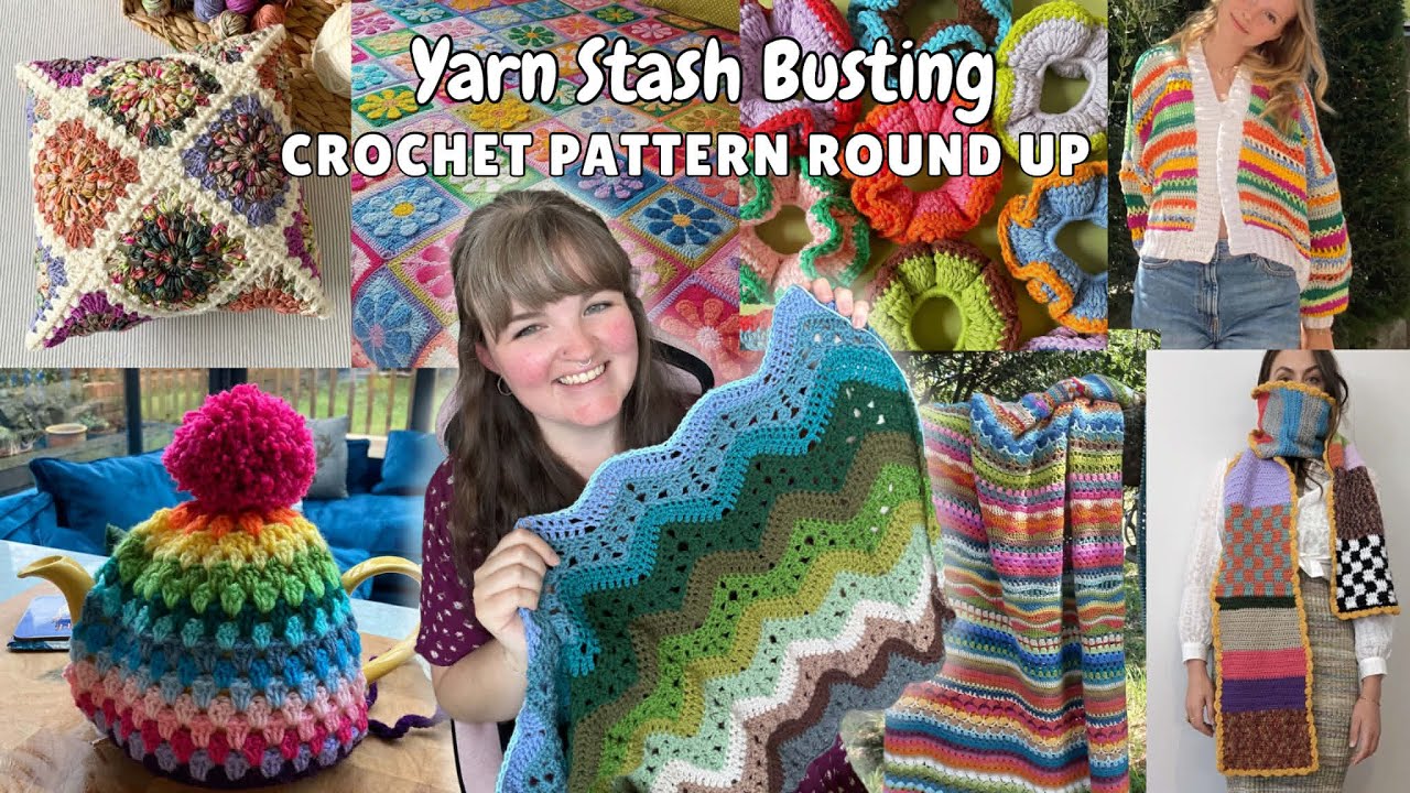 35 crochet patterns to help you work through your yarn stash!