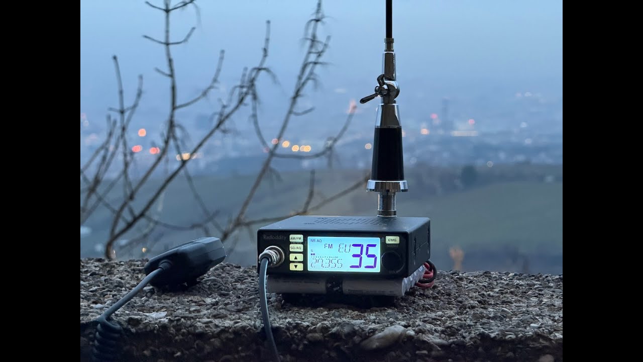 Mit CB-500 und masseloser Dummy-Antenne am Leopoldsberg 😜