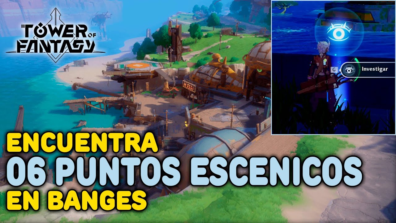 Encuentra 6 PUNTOS ESCENICOS en CAMPO DE NIEVE DE WARREN ｜ Tower of Fantasy