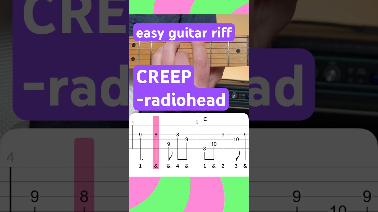 Creep Guitar Riff | Easy Lesson