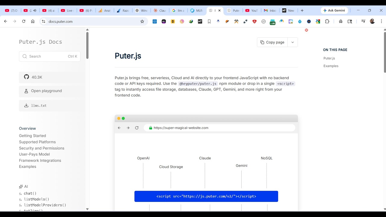 Puter.js &mdash; облачный вычислительный центр с открытым исходным кодом и бесплатным доступом к премиа...