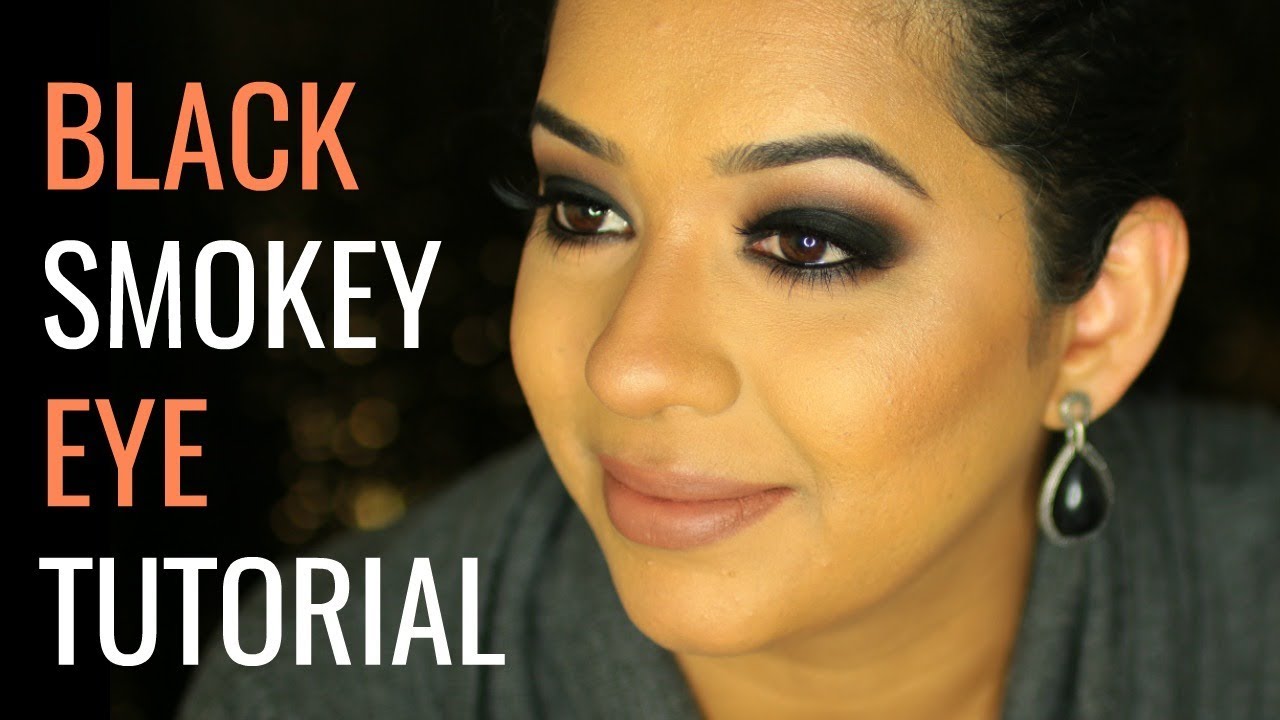 Black Smokey Eye Tutorial for Brown Eyes | Indian skintone | Hooded eyes | Beautylashes19