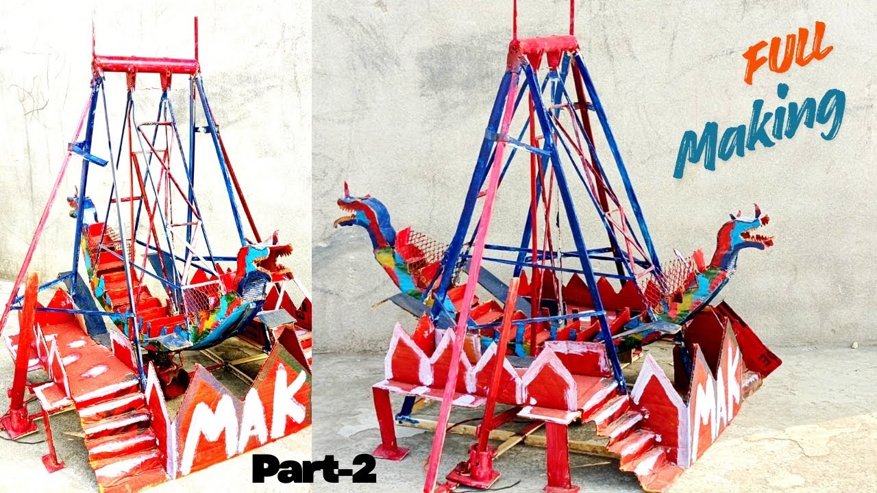 How to make mini Dragon jhula | Dragon jhula मै colour कैसे करें। | in hindi 