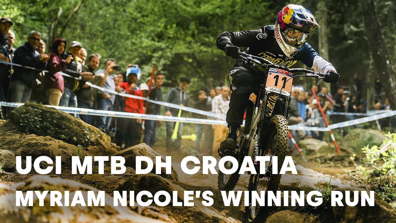 UCI MTB 2018: Myriam Nicole's winning downhill run in Croatia.