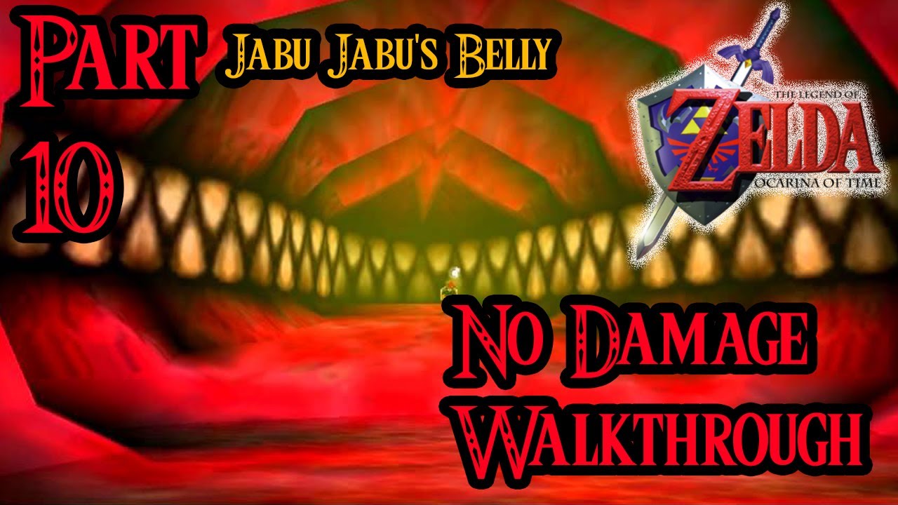 Zelda Ocarina of Time 100% Walkthrough Widescreen HD Part 10 - Jabu Jabu's Belly - Princess Ruto