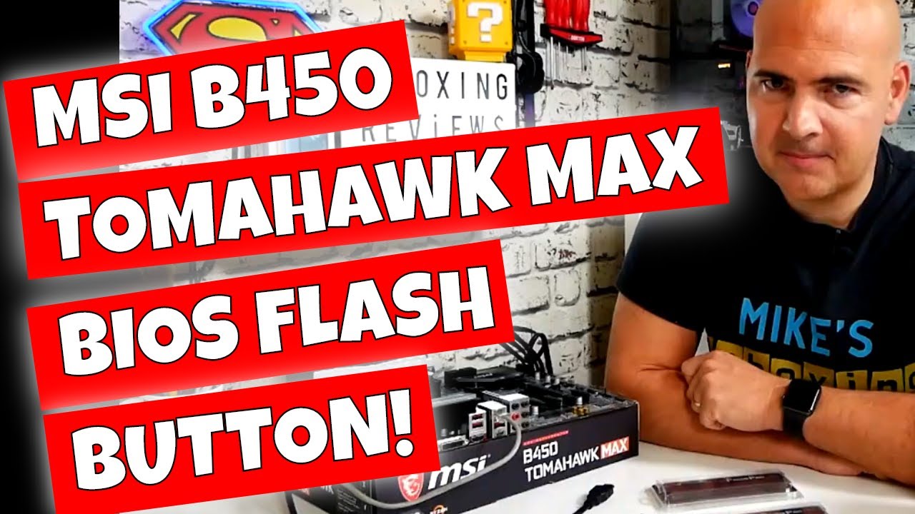 How To Use USB BIOS Flash Back MSI B450 Tomahawk MAX Motherboard