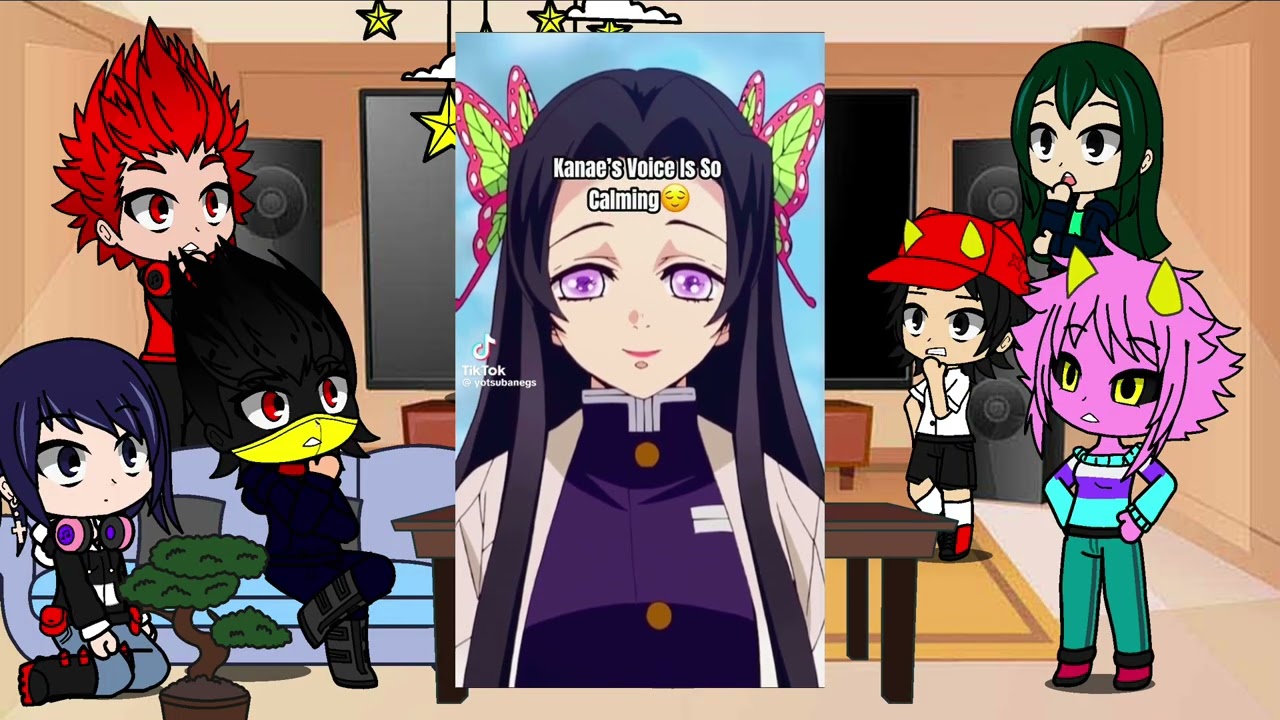 Class 1a react to deku as kanae | Giyuu | Demon slayer | MHA BNHA | Gacha life